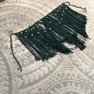 Green Macrame Wall Hanging